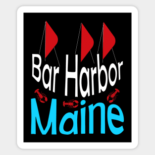 Bar Harbor Maine Sail and Lobster Sticker